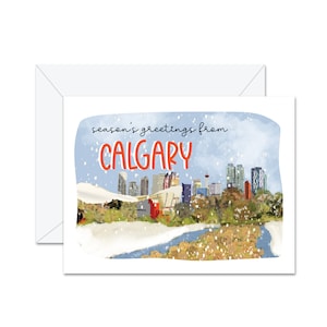 Joyeuses Fêtes de Calgary - Carte de voeux