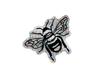 Bee Glitter Sticker