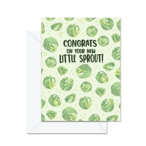 Félicitations pour votre nouvelle petite pousse ! - Carte de voeux