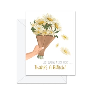 J'envoie juste une carte pour dire. . . Merci beaucoup ! - Carte de voeux