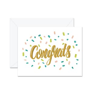 Félicitations! (Confettis) - Carte de vœux