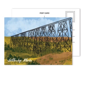 Carte postale de Lethbridge, Alberta