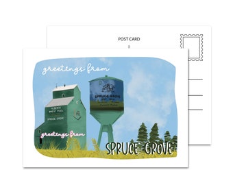Greetings From Spruce Grove - Postcard