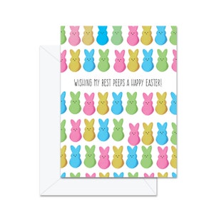 Wishing My Best Peeps A Happy Easter - Carte de vœux