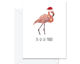 Fa La La Mingo- Greeting Card