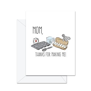 Maman, merci de m'avoir invité - Carte de voeux