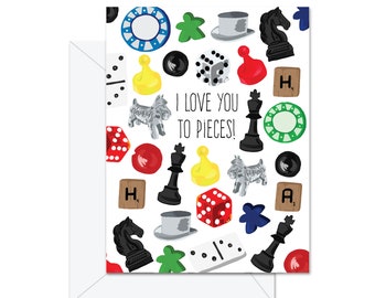 I Love You To Pieces! - Love/ Anniversary Greeting Card