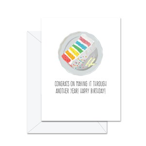 Félicitations pour avoir traversé une autre année ! Joyeux anniversaire! - Carte de voeux