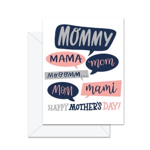 Maman, Maman, Maman, Mami - Carte de vœux