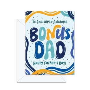 À un papa super génial en prime, Joyeuse fête des pères ! - Carte de voeux