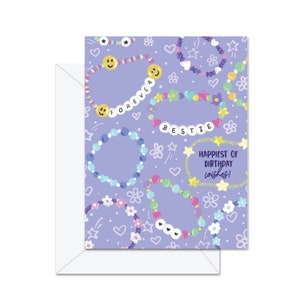 Bestie pour toujours : le plus beau des voeux d'anniversaire ! - Carte de voeux d'anniversaire