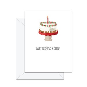 Joyeux anniversaire de Noël - Carte de vœux