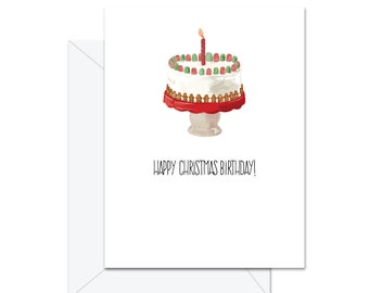 Happy Christmas Birthday-  Greeting Card