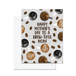 Joyeuse fête des mères à une maman qui aime les bières ! - Carte de voeux