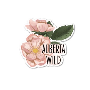 Alberta Wild Floral Matte Vinyl Sticker