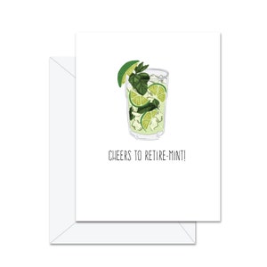 Cheers To Retire-mint- Carte de vœux