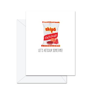 Mettons du ketchup un jour ! - Carte de voeux