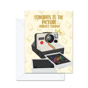 Félicitations au couple parfait ! - Carte de voeux