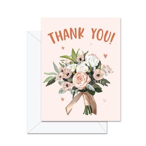 Merci (bouquet de fleurs) - Carte de voeux