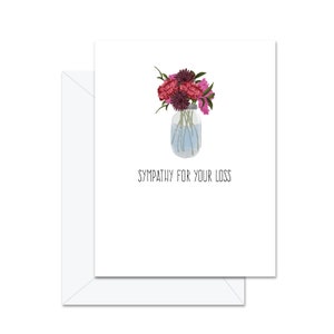 Sympathie pour votre perte - Carte de vœux
