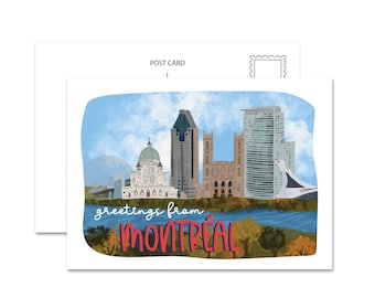 Greetings From Montreal Postcard