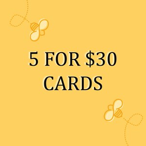 5 cartes pour 30 en promotion