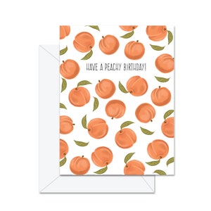 Passez un anniversaire peachy! - Carte de vœux