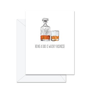 Être papa, c’est une affaire de whisky ! - Carte de vœux
