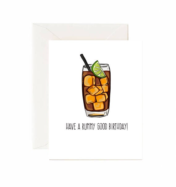Rhum Coke Ont Un Anniversaire Bon Rami Carte De Voeux Etsy Rhum Coke Ont Un Anniversaire Bon Rami Carte De Voeux Etsy