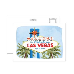 Carte postale Bienvenue dans le fabuleux Las Vegas, Nevada