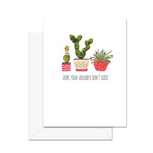 J’espère que vos vacances ne succseront pas! - Carte de vœux de Noël / Vacances