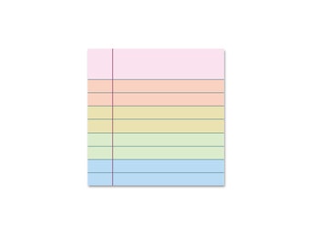 Rainbow Sticky Notes