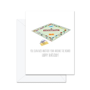 Vous avez survécu à une autre année autour de la planche ! Joyeux anniversaire ! - Carte de voeux