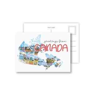 Greetings From Canada Postcard