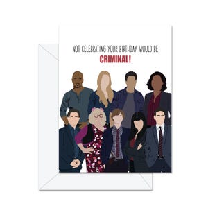 Ne pas fêter son anniversaire serait criminel ! - Carte de voeux