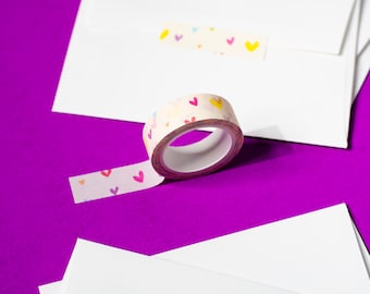 Rainbow Hearts Washi Tape