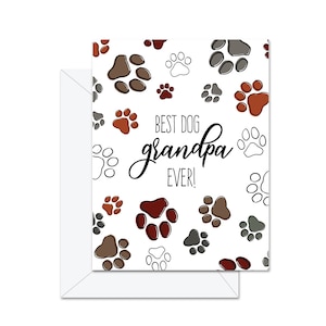 Meilleur grand-père chien de tous les temps - Carte de vœux