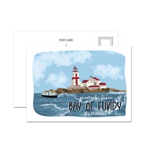 Carte postale du Canada Baie de Fundy, N.-B.