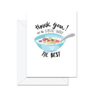 Merci, vous êtes céréales la meilleure carte de vœux