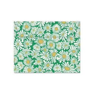 Lot de 5 enveloppes vertes Daises