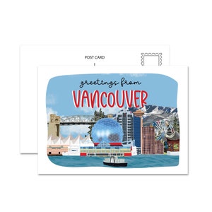 Carte postale Salutations de Vancouver