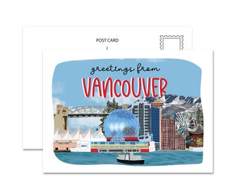 Greetings From Vancouver Postcard