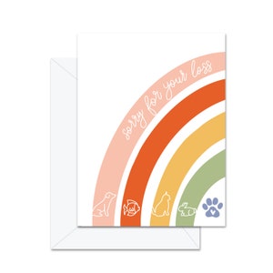 Désolé pour votre perte (animal de compagnie) - Carte de vœux