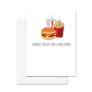 Félicitations, vous faites un excellent combo - Carte de vœux