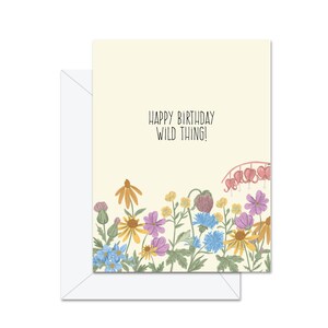 Joyeux anniversaire Wild Thing! - Carte de vœux