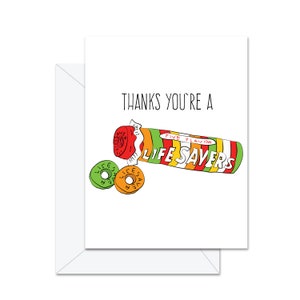 Merci You’re A Lifesaver! - Carte de vœux de remerciement