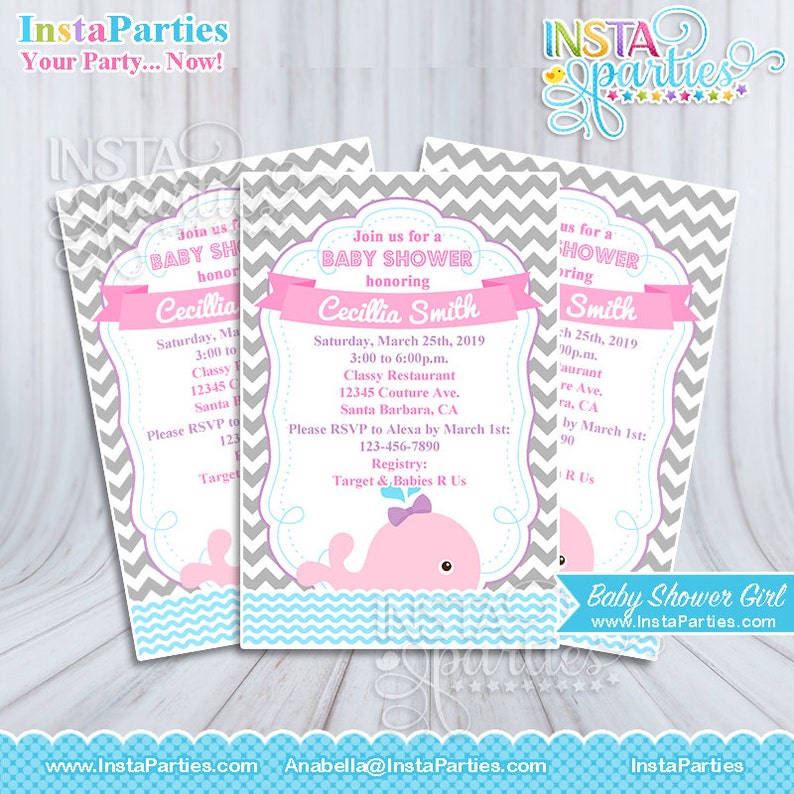 Invitaciones Baby Shower Nina Ballena Rosita Rosa 4x6 Digital Etsy Invitaciones Baby Shower Nina Ballena Rosita Rosa 4x6 Digital Etsy