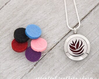 Flower Power Aromatherapy Necklace | Sterling Silver Diffuser, Personalized