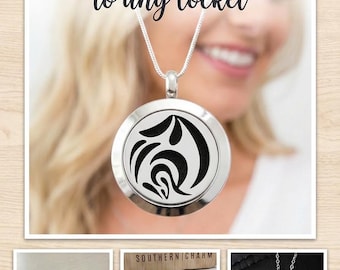 Essential Oil Locket | Add Personalization |Aromatherapy Necklace | Stainless Steel Locket | 25mm | Floral Fantasy