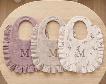 Personalized Monogram Baby Bib | Set of 3 Bibs